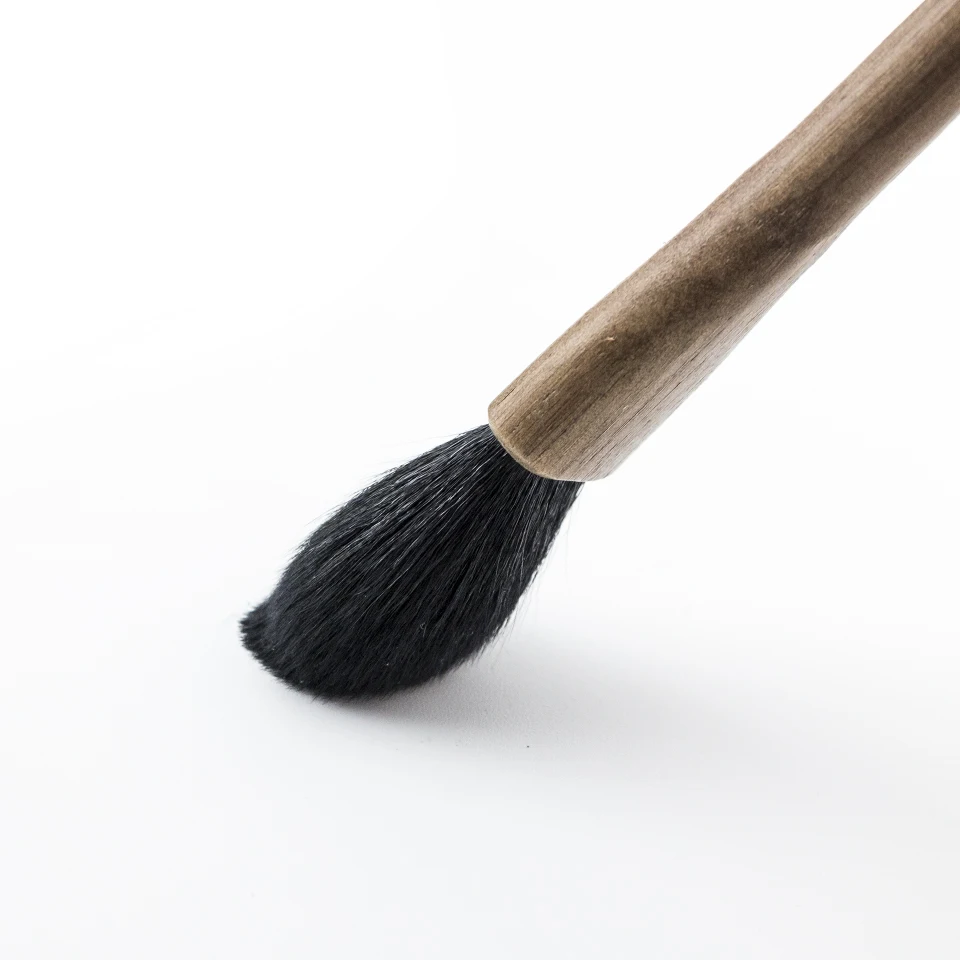 Cabelo de Cabra Escovas de Madeira Beili Classe Natural Compõem Nogueira Fundação Profissional pó Sobrancelha Sombra Maquiagem Escovas Conjunto Uma 15 pó sobrancelha sombra maquiagem escovas conjunto