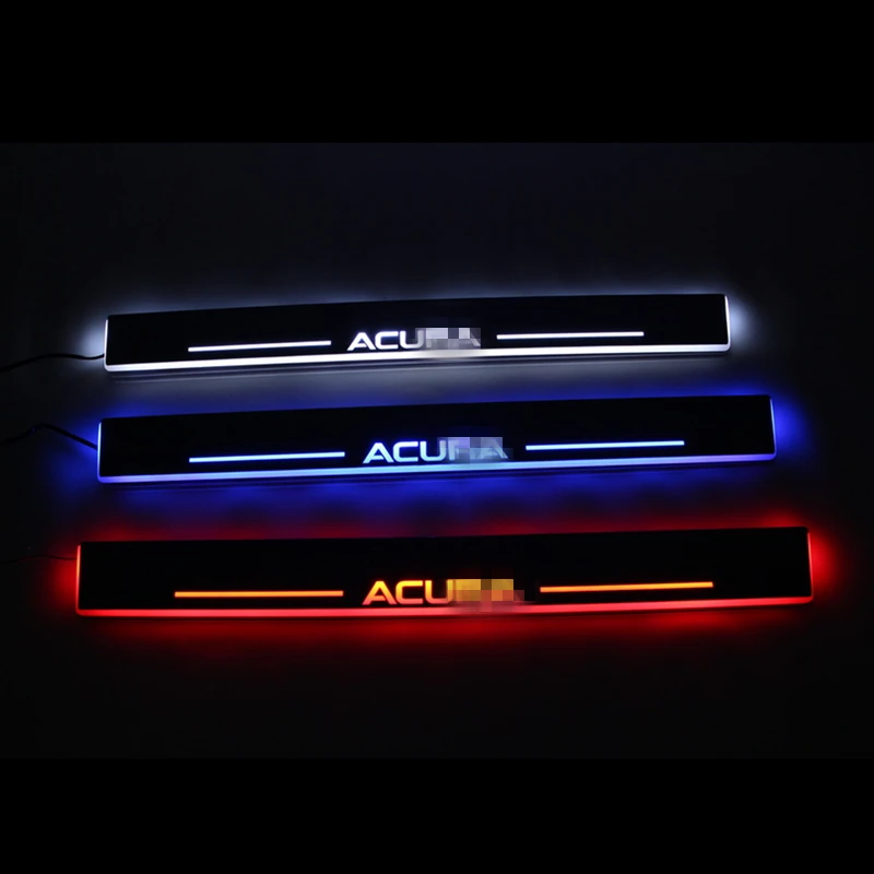 

LED door sill For Acura RLX 2012 2013 2014 2015 2016 Led moving light door scuff plate welcome pedal