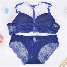 Sexy Bra Set Plus Size Women Gauze Embroidery Underwear Women Bra Set Lace Brassiere Panties Lingerie