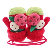 Новинка; детские варежки; зимние перчатки с милым рисунком; теплые зимние перчатки для маленьких мальчиков и девочек