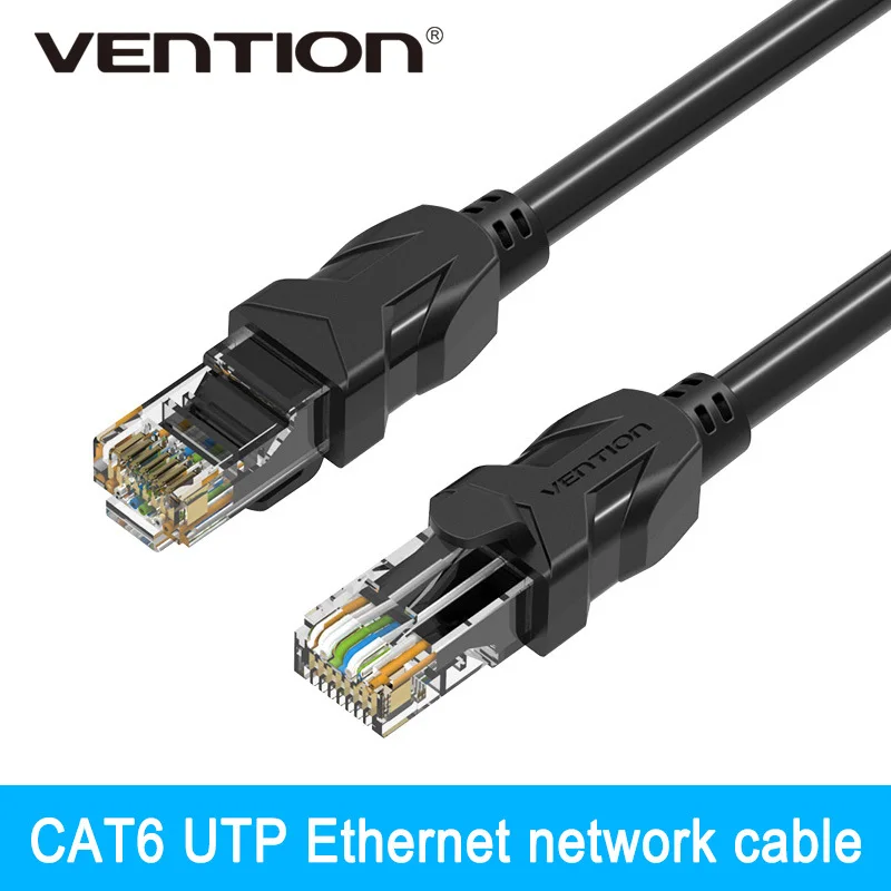 Vention High Speed UTP CAT 6 rj45 connector Ethernet cable Flat Gigabit Network Cable RJ45 Patch LAN Cord for PC Laptop Router 1m 3m 5m 10m 15m ethernet cable cat7 lan network cable flat rj45 high speed patch stp gigabit cords xxm