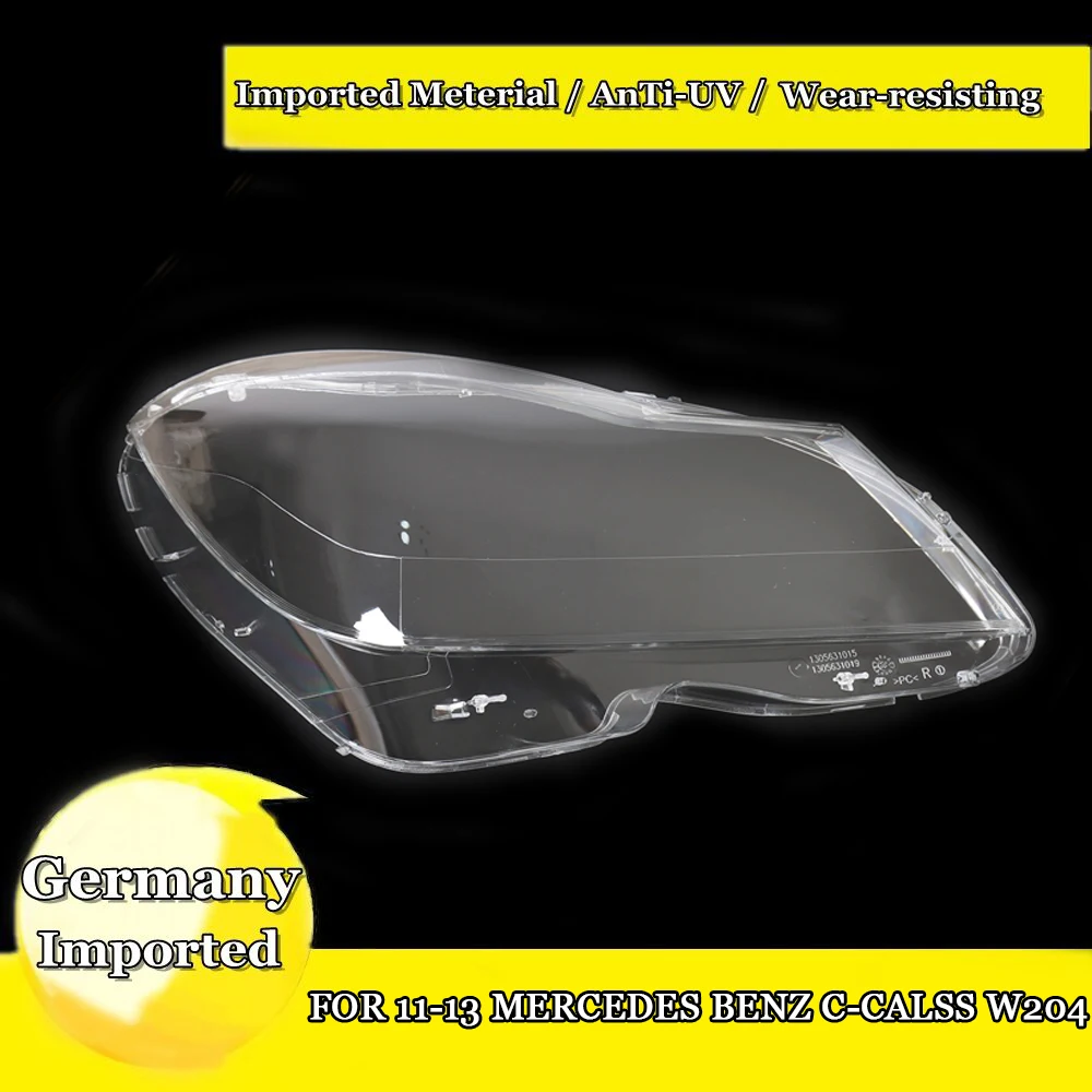 

Left Right Headlight Lens Cover for Mercedes Benz C-Calss W204 2011-2013 Headlight Lens Replacement LED Headlight Case Mask