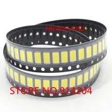 100 шт./лот 5730 LED 0.5 Вт 50-55lm 6500 К белый свет SMD 5730 LED-(3.2 ~ 3.6 В /) светодиодное освещение