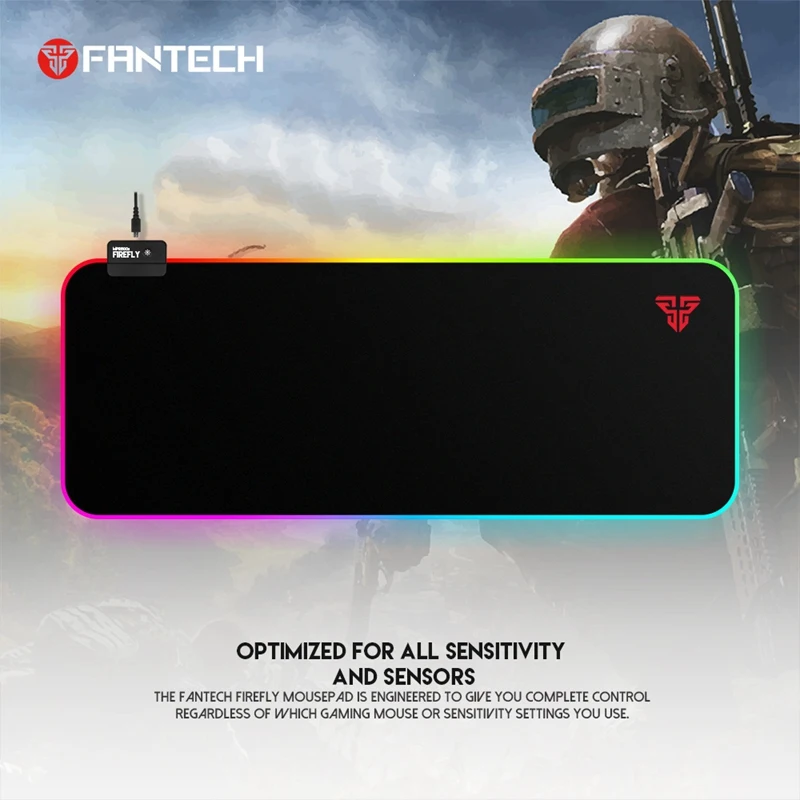 Fantech Rgb Освещение резиновый игровой коврик для мыши Mpr800S