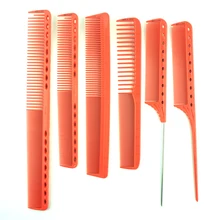Japan Pro 6 шт. парикмахерская расческа из смолы термостойкая Расческа для стрижки волос с лазерным измерением Y8 расческа R06