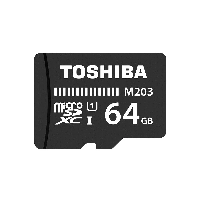 Карта памяти TOSHIBA M203 Max 100 МБ/с. микро SD карты UHS-I 16 Гб оперативной памяти, 32 Гб встроенной памяти SDHC 64 Гб 128 ГБ SDXC U1 Class10 черный TF карты для мобильного телефона - Емкость: 64GB