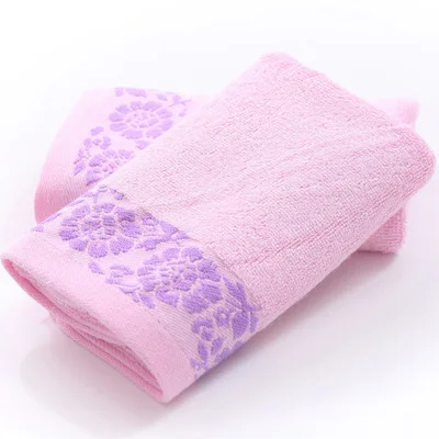 Антибактериальное волокно из бамбука Полотенца комплект с вышивкой и розовым бантом цветок набор махровых банных полотенец Toalla playa 1 шт. банное полотенце 2 шт. уход за кожей лица Полотенца
