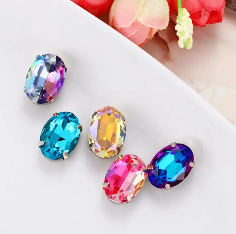 

Fashion Hollow Oval Crystal Shoes Decorations 20 Pieces/Lot