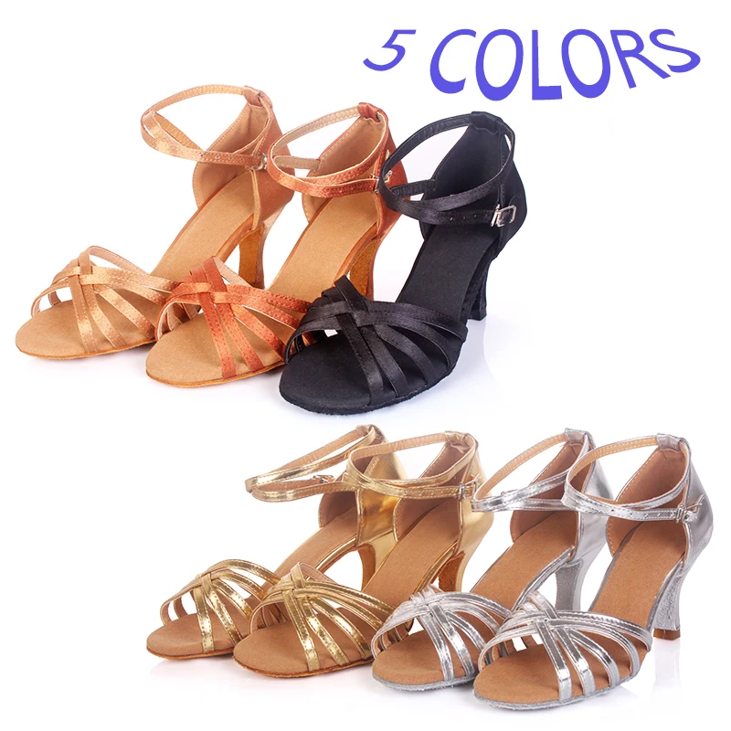 Alharb Туфли для латинских танцев для Для женщин девочек Танго бальных Обувь для танцев на высоком каблуке; мягкие туфли для танцев 4/5/каблук высотой 7 см