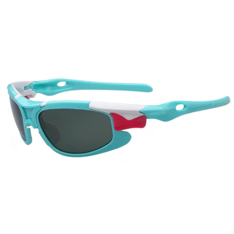 Новые Детские поляризованные очки TAC, детские солнцезащитные очки, UV400, солнцезащитные очки для мальчиков и девочек, милые крутые очки - Цвет линз: Красный