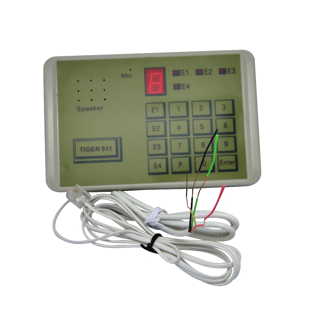 (1 piezas) accesorios del sistema de alarma del dial del teléfono automático Tiger 911 herramienta de transferencia de llamadas Terminal fijo puesto en NC NO o voltaje
