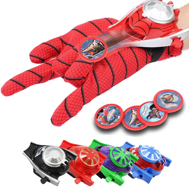 

Cosplay Marvel Avengers Super Heroes Gloves Model Laucher Spiderman Batman Ironman Glove Gants Props Christmas Gift For Kid