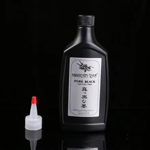 1 бутылка черная Татуировка чернила Микро Пигмент для боди-арт тату живопись Косметика Перманентный макияж Татуировка пигмент 12 унц
