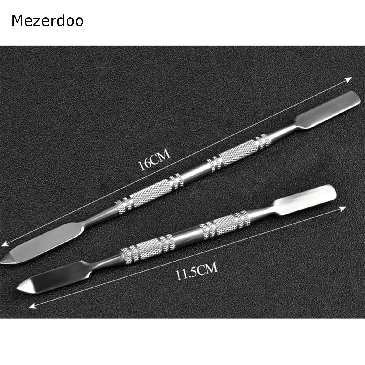 

Double Sides Cuticle Pusher Stainless Steel Cuticle Nail Pusher Spoon Remover Nail Tool Professional Cleaner Color Mixed Makeup