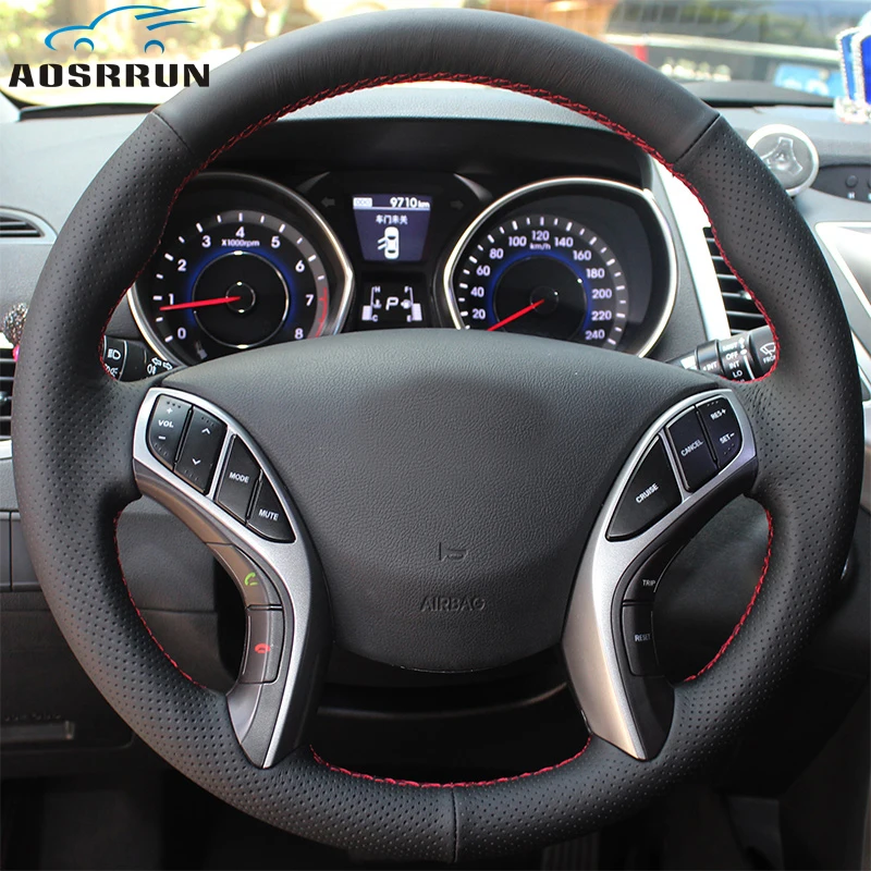 font b Car b font styling Leather Hand stitched font b Car b font Steering