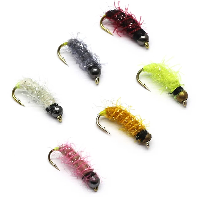 36PCS Nymph Fly Fishing Flies Set Fly Tying Kit Lure for Coregonus