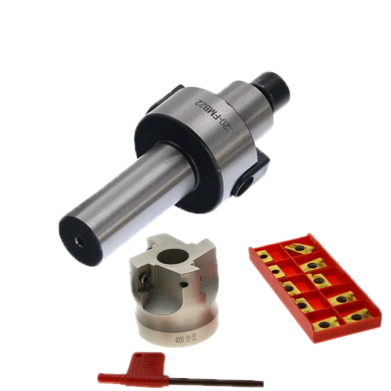

DGAMDJ C20 FMB22+ BAP 400R 50 22 4T Right angle Face Mill Cutter 50mm Face Mill cutter with 10pcs APMT1604 for CNC center