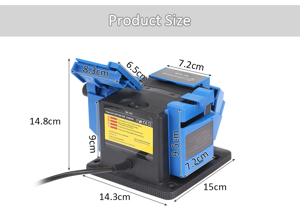 Электрическая Многофункциональная точилка для ножей, ножничная дрель, точилка для кухонных ножей, точилка для утюга и меди, штепсельная вилка европейского стандарта