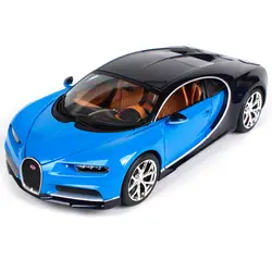 Bburago 1:18 2017 bugatti Хирон синий красный автомобиль литья под давлением высокого уровня драгоценные игрушечных автомобилей модели сбора формы