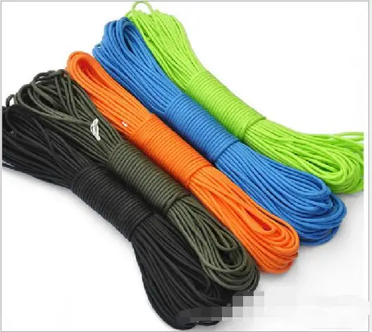 

4mm Militry Paracord 550 100ft Rope Paracord Lanyard Accessories Parachute Deg For Outdoor Camping Equipment & Survival
