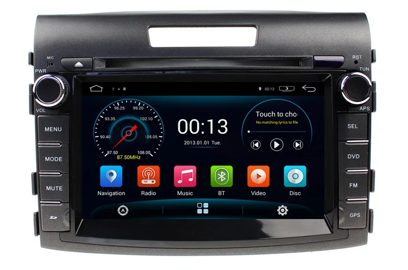 Clearance 1024*600 Android 5.1 CAR DVD player FOR HONDA CRV (2012-2014) car audio stereo Multimedia GPS BT Mirror Link WIFI 3G MAP 0