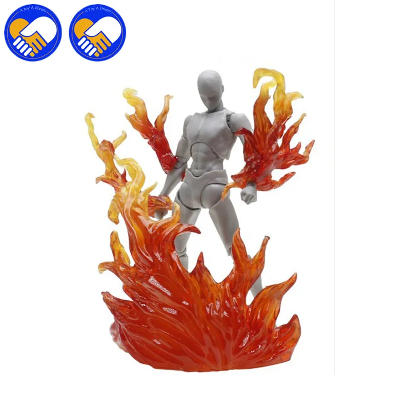 5 цветов модель с эффектом огня Аксессуары как SHF BODY KUN / CHAN Body-Chan Body-Kun ПВХ
