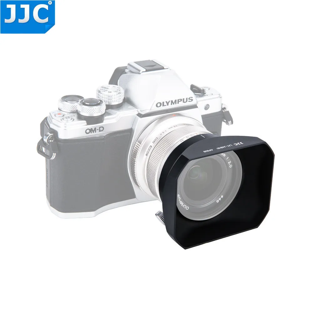 JJC квадратная черная металлическая крышка объектива абажур для Olympus M.ZUIKO DIGITAL ED 12