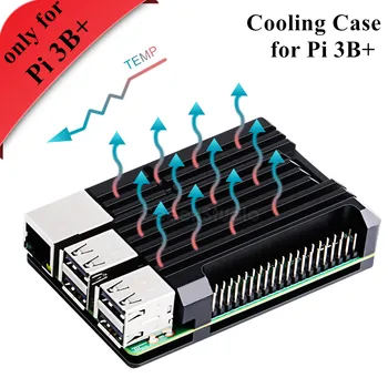 

New! Raspberry Pi 3B+ Version Armor Case Cooling Heatsink Aluminium Alloy Metal Case for Raspberry Pi 3B Plus