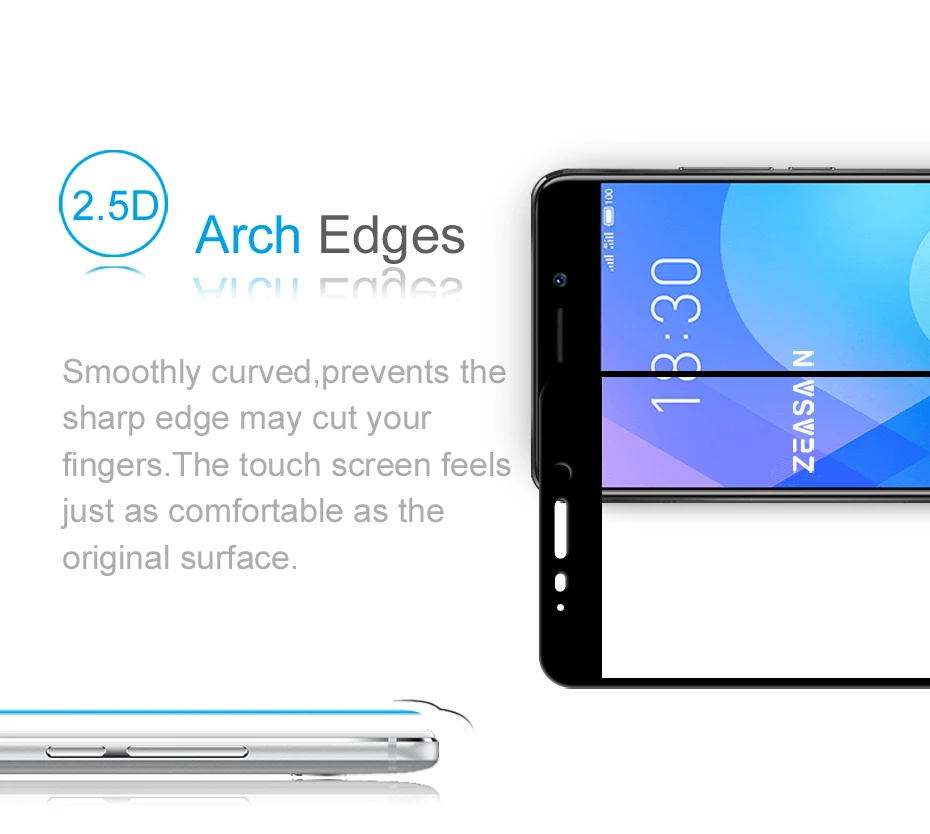 2 Pack Original ZEASAIN 2.5D Full Cover Tempered Glass Screen Protector For Meizu M6 Note Meilan Note 6 Note6 Safety Glass Film (13)