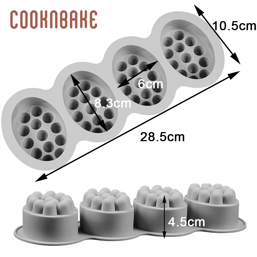 COOKNBAKE силиконовая форма для мыла овальная форма для выпечки торта инструмент для выпечки круглого желе для пудинга, конфет, бисквитные кондитерские формы, формы для мыла ручной работы