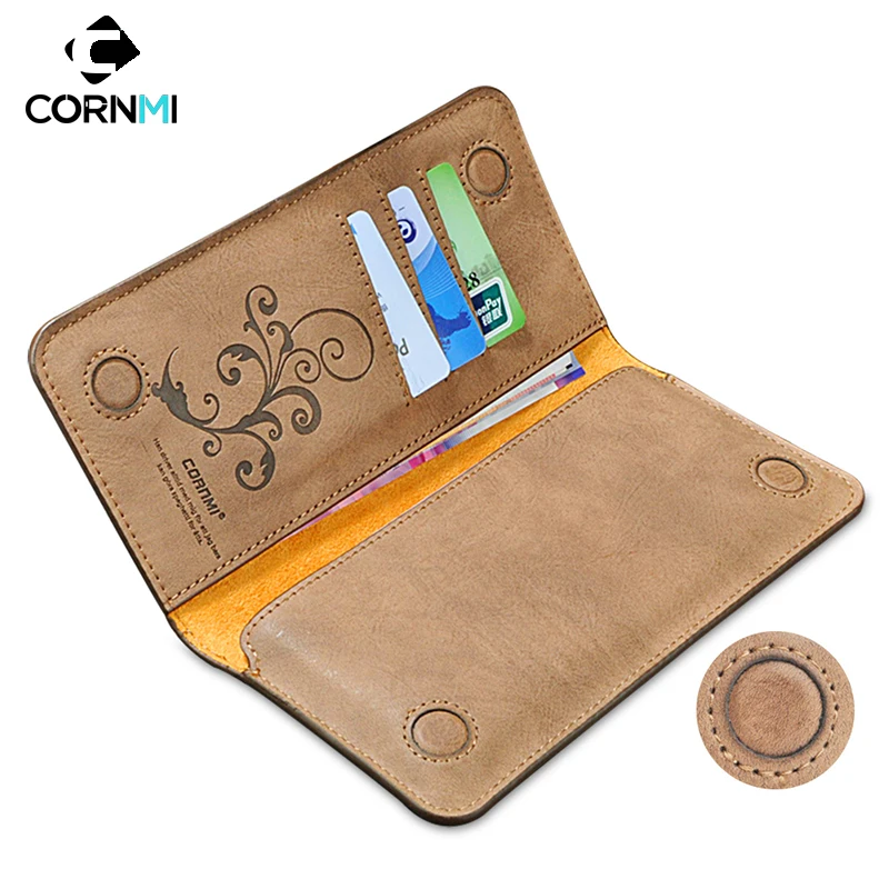 

Universal Leather Pouch Case For iPhone 6s 7 Plus For Samsung S7 Edge S6 S5 For Xiaomi Huawei P9 LG G3 G5 Wallet 6.0 Inch Cover