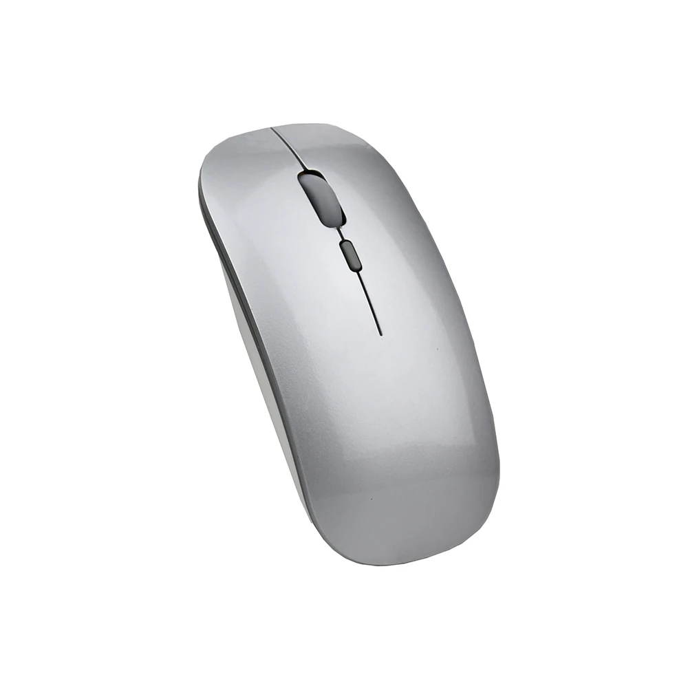 Тонкая Бесшумная беспроводная мышь Zienstar 2 4G с USB приемником для Macbook компьютера и