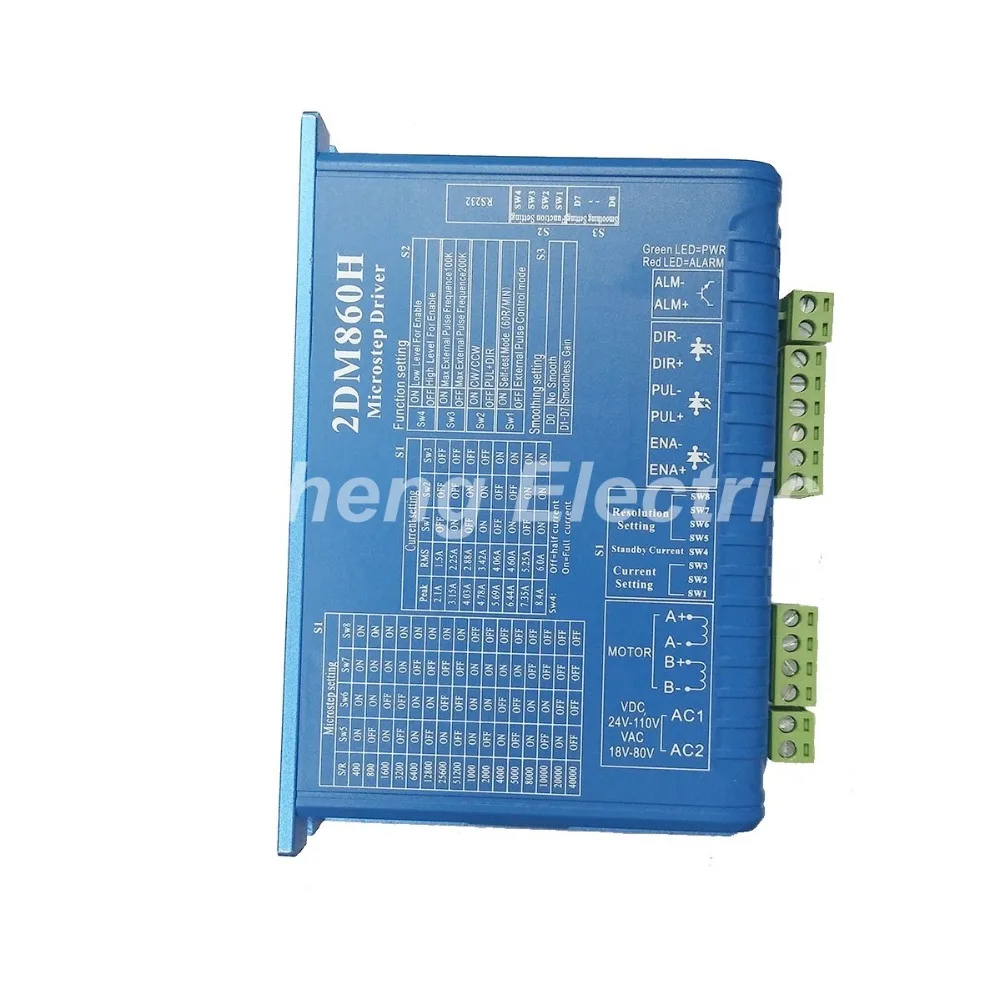 2DM860H Цифровой Драйвер микрошагового двигателя контроллер 32bit DSP для
