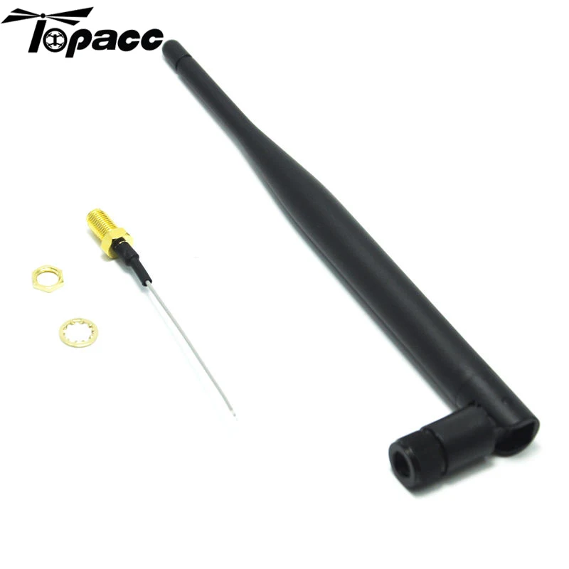 

Black RF Connector 70 RP-SMA + 5dBi Antenna For Frsky X9D PLUS Transmitter Remote Control RC Multirotor Models