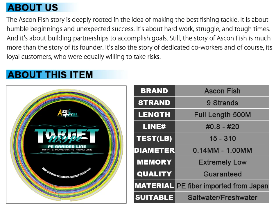 9 braid multifilament fishing line 500m braided fishing line (3)