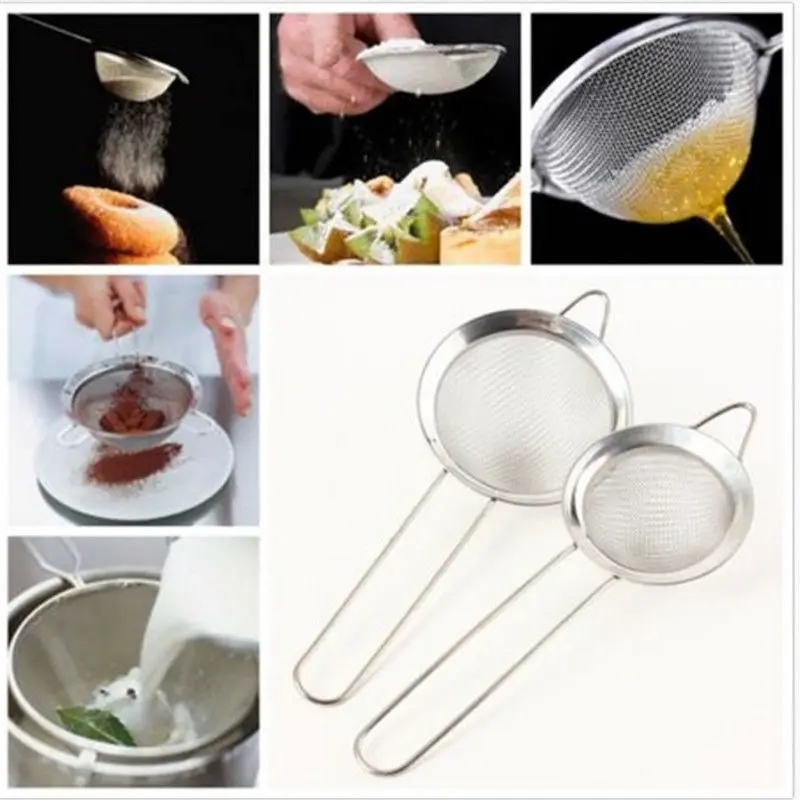 1pc Stainless Steel Wire Fine Mesh Oil Strainer High Quality Flour