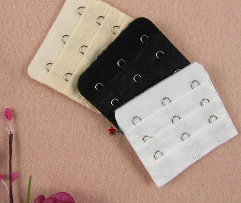 

Ladies 3 Hooks Bra Strap Extender hook clip perfect adjustable buckle multi color 200pcs
