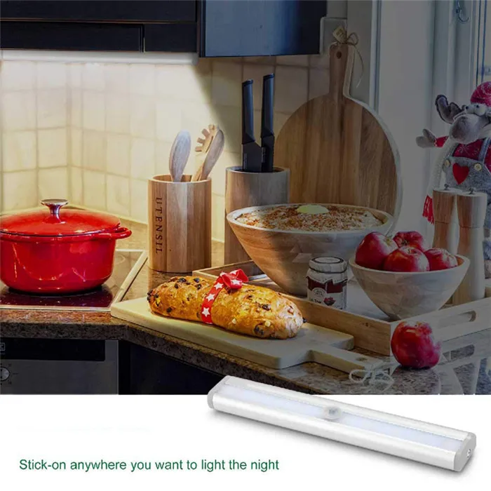 10 LED Under Cabinet Light Motion Sensor Light 7