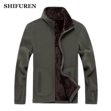 SHIFUREN уличная Военная походная флисовая куртка мужская термальная охотничья походная альпинистская рыболовная спортивная куртка пальто размера плюс XL-7XL