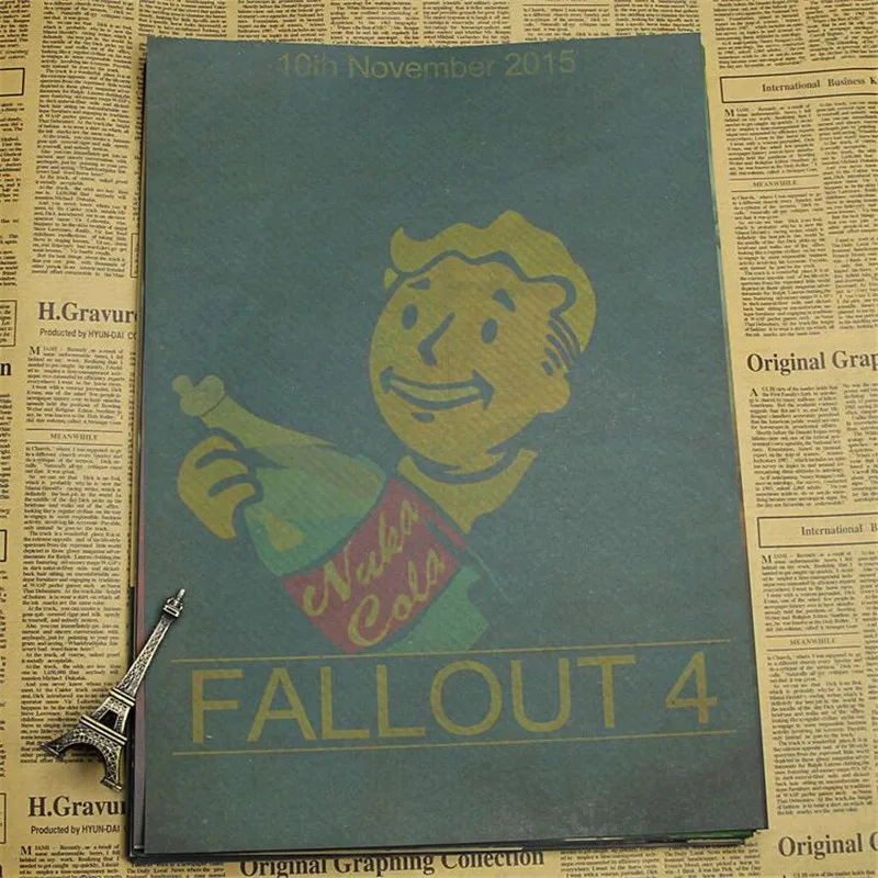 Домашний декор Fallout 3 4 игровой постер украшение для дома крафт игра Рисунок