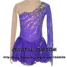 Пользовательские взрослые Фигурное катание платья с спандексом изящные бренд фигурное катание платье для соревнований DR2734