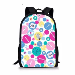 Индивидуальный Женский рюкзак милый мультфильм медсестры печать школьная сумка для подростков девочек Корейский книга рюкзак Mochila Infantil