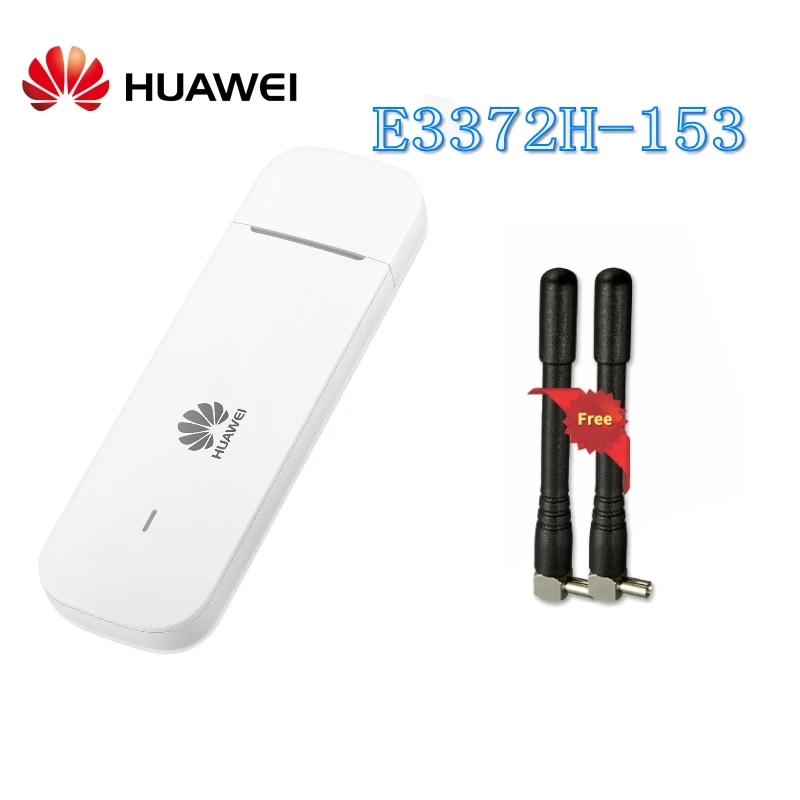 Разблокированный huawei E3372 E3372h-153 с антенной 4G LTE 150 Мбит/с USB модем 4G LTE USB Dongle E3372s-153