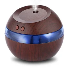 Wood Wooden Humidifier USB Ultrasonic LED Car Home Aroma Diffuser Essential Oil Diffuser Aromatherapy mist maker