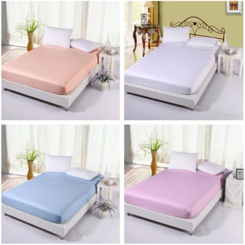 

100% Cotton Multi Size Solid Bedspread coverlet coverlet Mattress Protector Cover Bed Pads Changing Mat for Adult Free Shipping