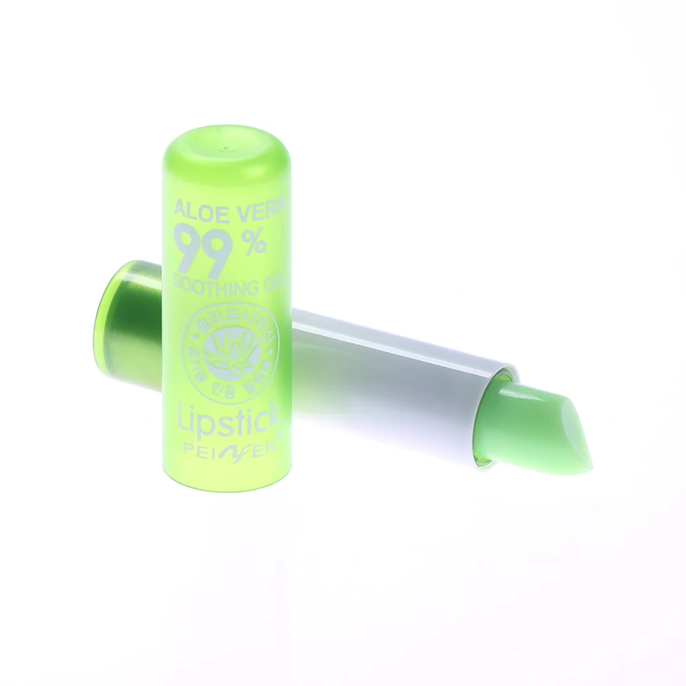 Murah 1 PC Kelembaban Meleleh Lip Balm Tahan Lama Lidah Buaya Warna Lipstik Mood Mengubah Tahan Lama Pelembab Lipstik Anti penuaan