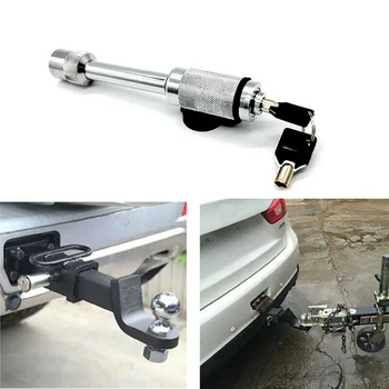 

5/8" Trailer Hitch Locking Pin with 2 Keys and Cover Truck Trailer Receiver Hitch Receiver Locking Pin Anti Rust