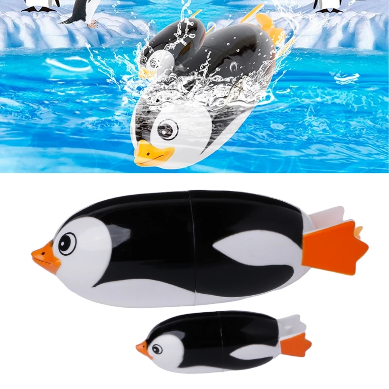 

New Electric Penguin Bath Toy Animal Toy Swiming Toy Baby Educational Toy