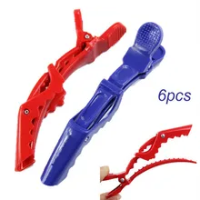 U119 Лидер продаж 18 шт./лот матовые зажимы для волос Парикмахерские салонные волосы ручка Крокодил