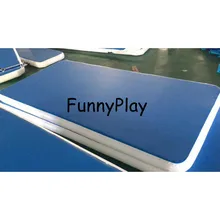 Надувной коврик для гимнастики 3*1*0,1 м с насосом для гимнастики, чирлидинга, парка